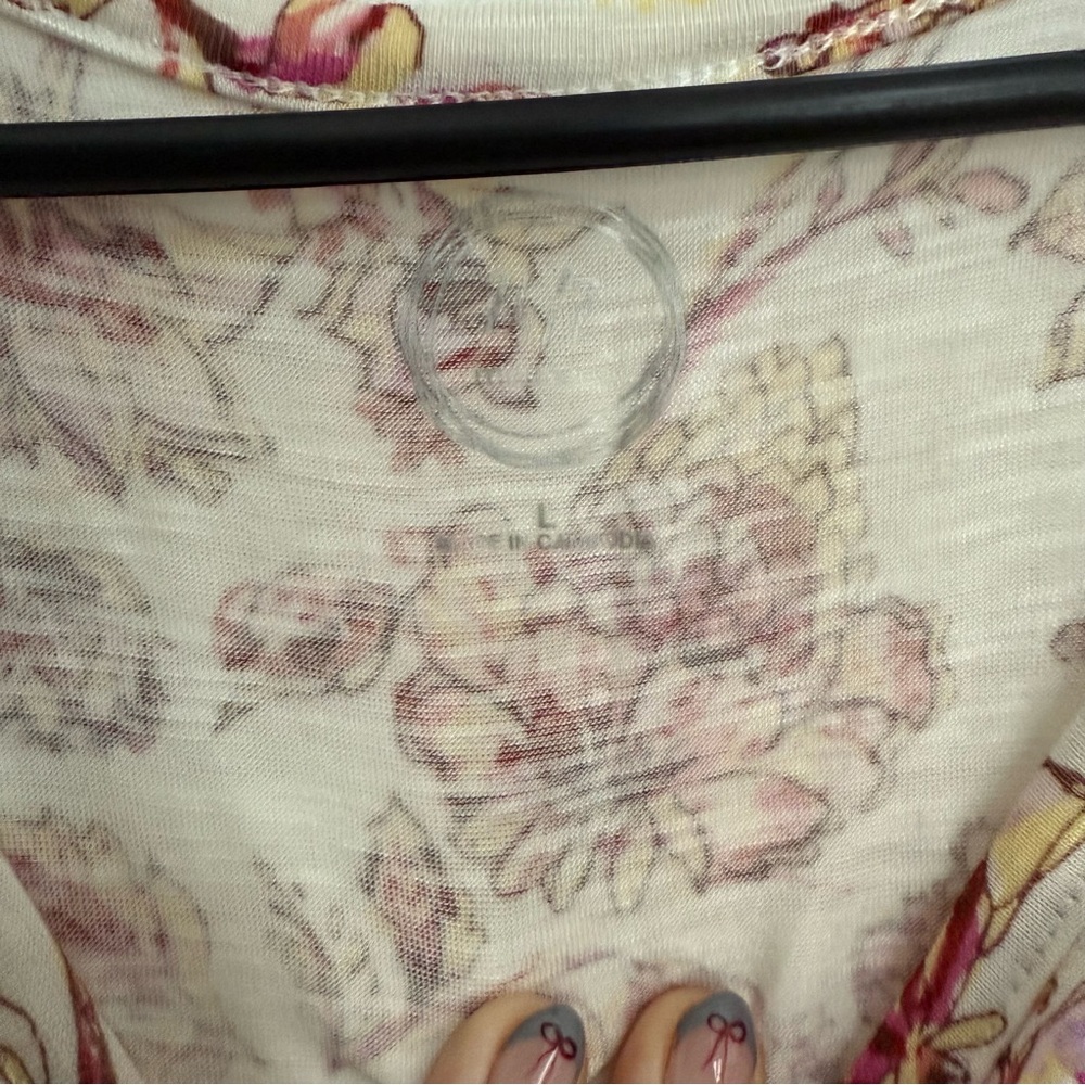 Maurices 24/7 Floral Print Women's Tank Top - Picture 7 of 7
